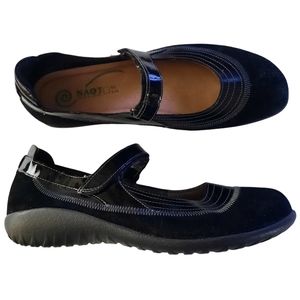 Naot Suede Mary Jane Clogs